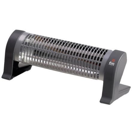 Fm Calefacción Estufa de Cuarzo 2302-C de Pie, 1200 W, Gris
